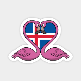 Flamingo Iceland Magnet