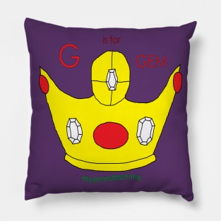 G is for GEM Pillow