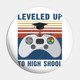 Leveled up to high school funny gamer to high school Pin