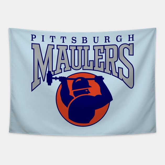 Defunct - Pittsburgh Maulers USFL Tapestry by LocalZonly