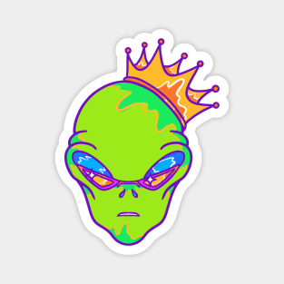 Alien King Psychedelic Magnet