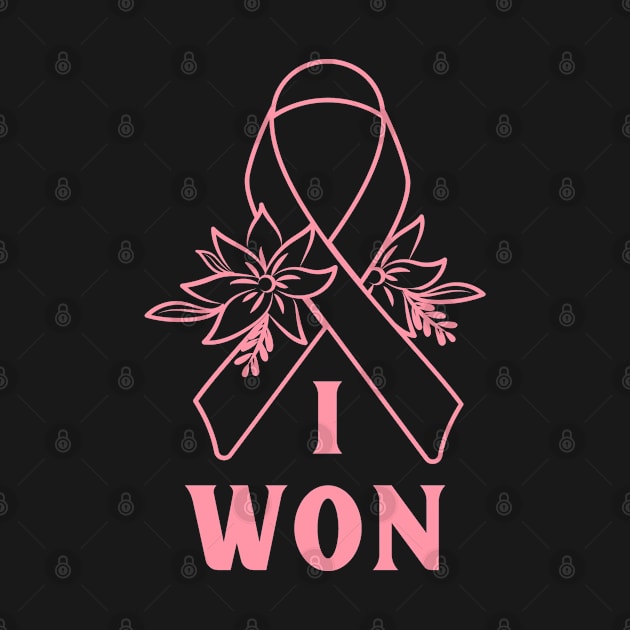 Breast Cancer Survivor Awareness, I Beat Cancer, I Won by ShirtCraftsandMore