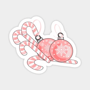 Pink Christmas Magnet