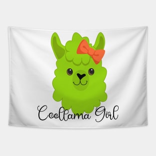 Coollama Girl Tapestry