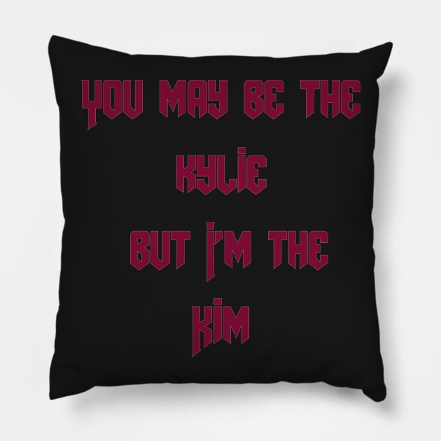 Kylie Jenner Merch Pillow by HallwayTees1