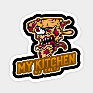 Pizza Zombie Kitchen Magnet