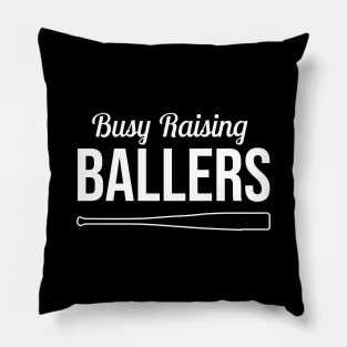 Busy Raising Ballers Pillow