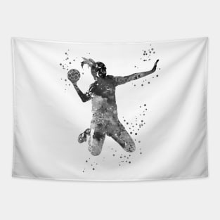 Girl handball Tapestry