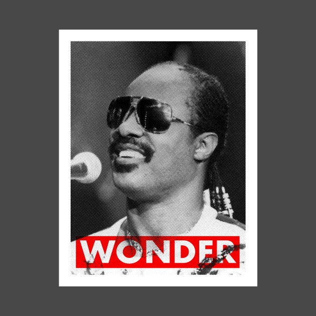 Stevie Wonder Riso Style Print by SkipBroTees