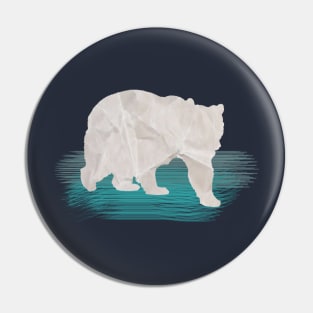 PAPER POLAR BEAR Pin