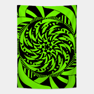 Radial Sym Design 1 - Green Tapestry