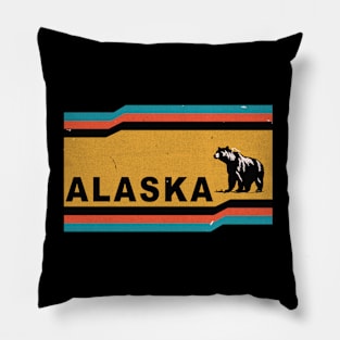 Alaska Vintage Bear Pillow