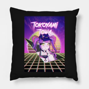 Tokoyami Towa Hololive Outrun Aesthetic Pillow