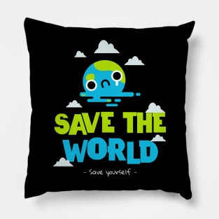 Save The Planet Earth Day Go Green Environmentalist Environment Pillow