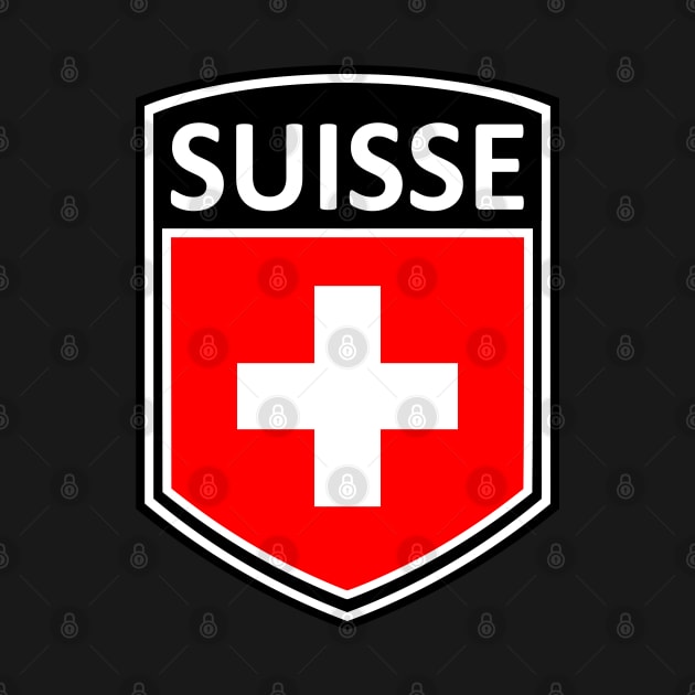 Flag Shield - Suisse by Taylor'd Designs