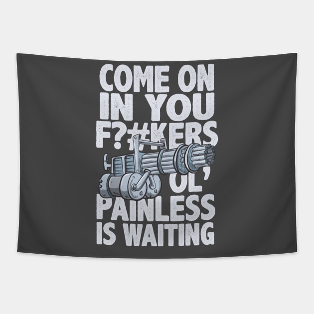 Old Painless Is Waiting Predator Shirt: 80s Movies: Predator T-Shirts