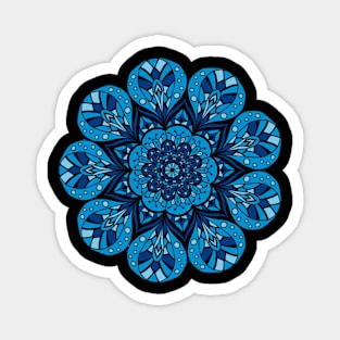 Blue Mandala Magnet