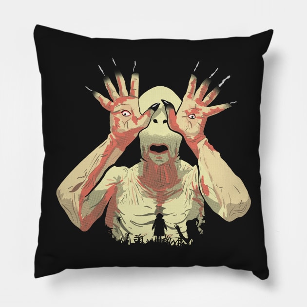 Pale Man Pillow by ManuLuce