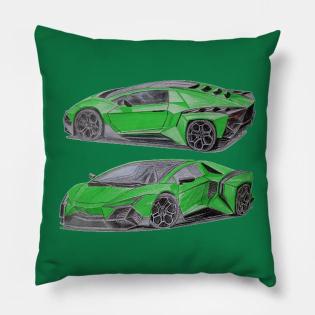 Lamborghini Pillow by An.D.L.