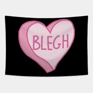 Blegh Pink Love Heart Tapestry