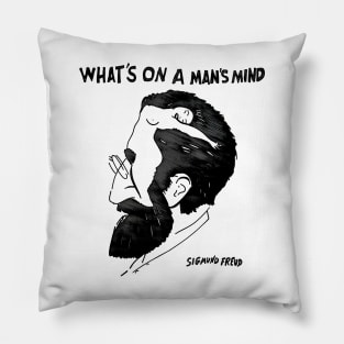 Sigmund Freud - What's On a Man's Mind Pillow