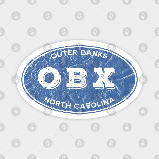 OBX Oval Distressed Magnet by YOPD Artist