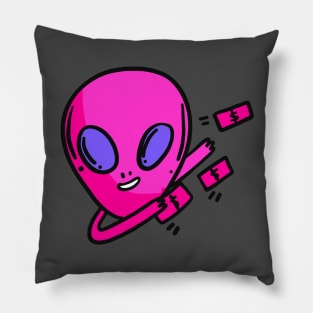 Confident Alien Space Aliens Are Real Pillow