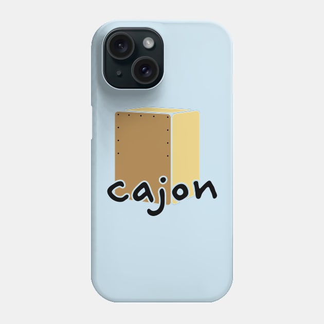 Cajon Player Phone Case by schlag.art