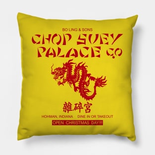 Chop Suey Palace (Red) Pillow