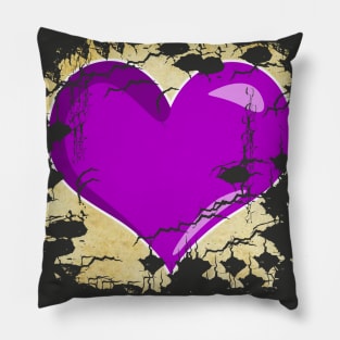 Vintage Heart No 2 - Valentines Pillow