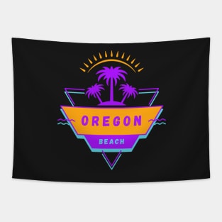 Oregon beach Vibes 80's 90's Tapestry