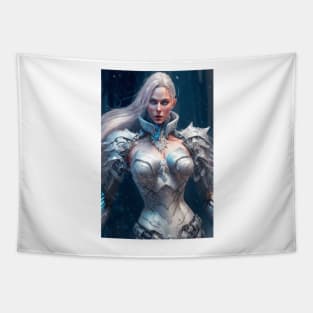 Frosted Warrior Princess Tapestry