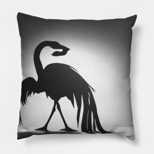 Flamingo Shadow Silhouette Anime Style Collection No. 137 Pillow