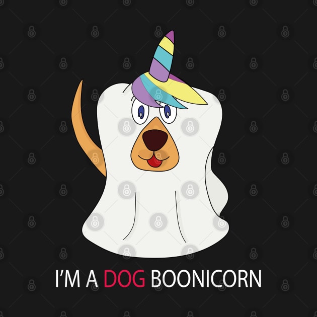 I'm a Dog Boonicorn Cute Ghost Unicorn by DiegoCarvalho