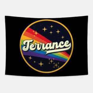 Terrance // Rainbow In Space Vintage Style Tapestry