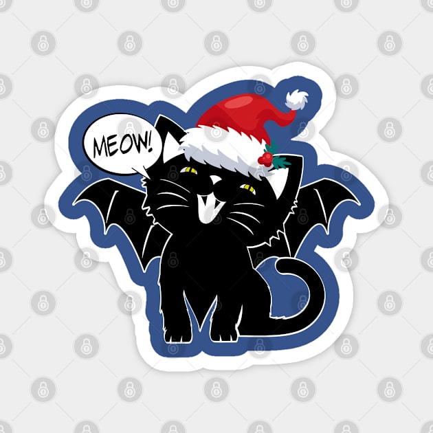 VampCat Holiday Magnet by ArtofBadAss