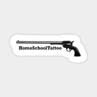 HomeSchoolTattoo Long Barrel Revolver Magnet