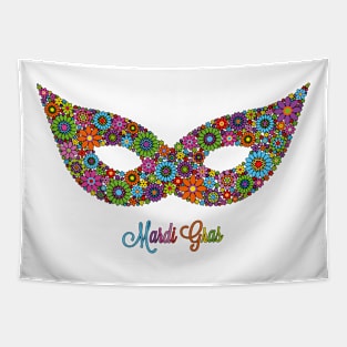 Mardi Gras Festive Colorful New Orleans Style Tapestry