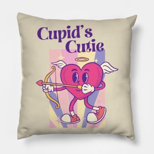 Cherish Love with Cupid's Cutie Valentine Design Pillow