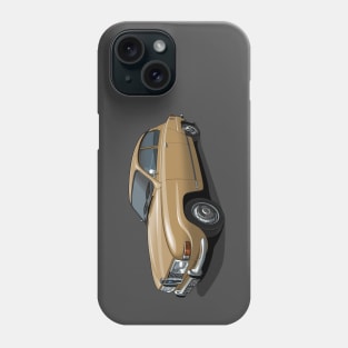 1971 Saab 96 saloon in ambra beige Phone Case