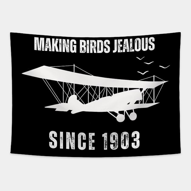 Making Birds Jealous since 1903 Tapestry by OurSimpleArts