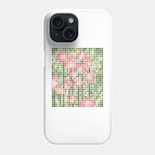 Rosey Pixel Meadow Phone Case