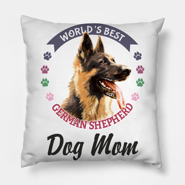 German Shepherd Mom Pillow by Olgakunz