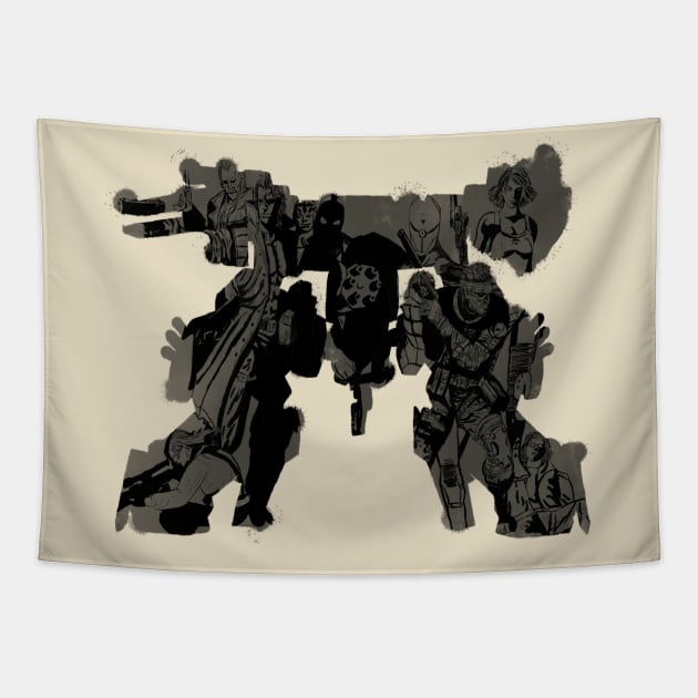 Rex Rorschach Tapestry by Helix