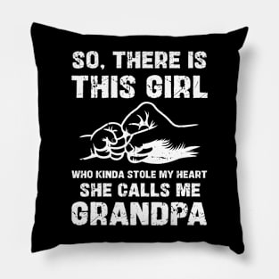 Granddaughter and Grandpa Father's Day Pillow