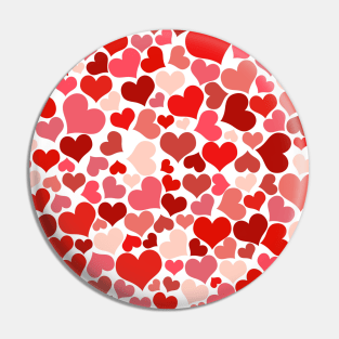 Hearts Design Pin