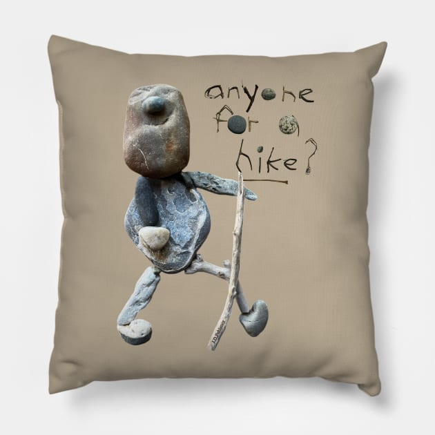 HAPPY HIKER2 Pillow by JDFehlauer