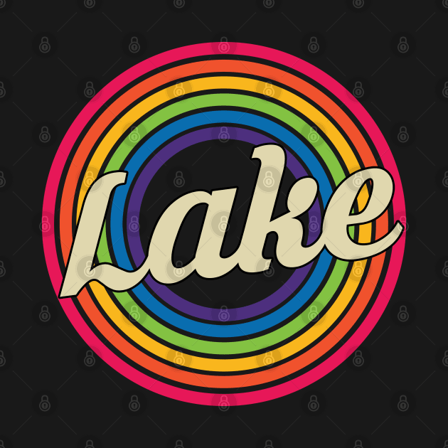 Lake - Retro Rainbow Style by MaydenArt