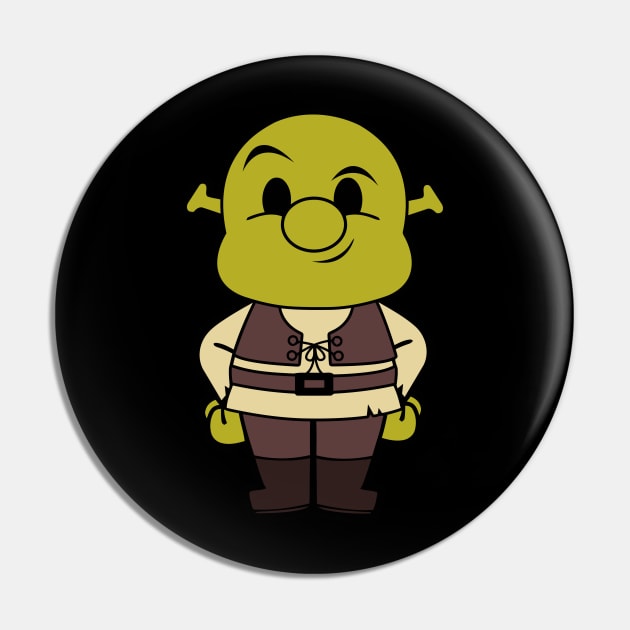 Shrek Chibi Pin by untitleddada