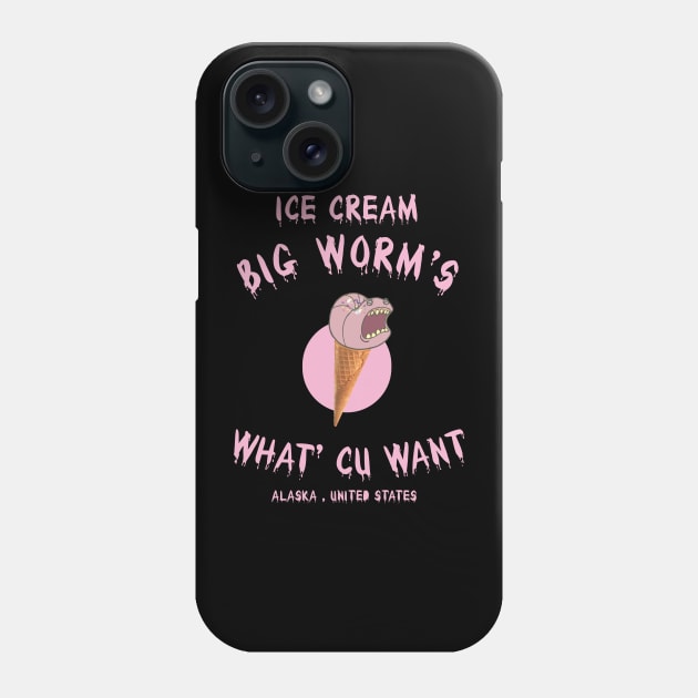 Ice Cream Bigworm Alaska Phone Case by mugimugimetsel